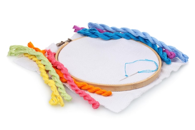 Ręcznie wykonany haft na dekoracji